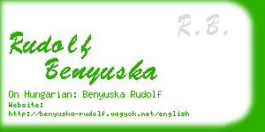 rudolf benyuska business card